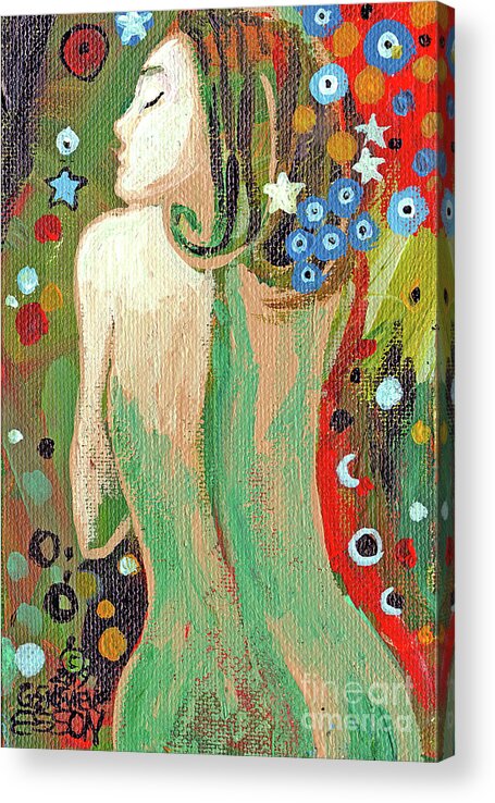 Afterkllimt Acrylic Print featuring the painting After Klimt by Genevieve Esson