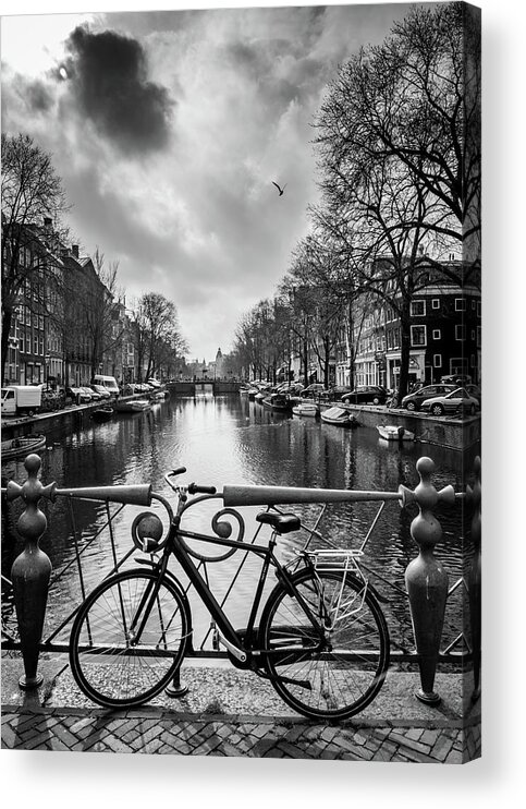 Holland Acrylic Print featuring the photograph Amsterdam View by Framing Places