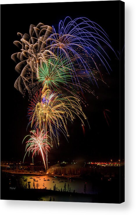 Fireworks Acrylic Print featuring the photograph Boom by Fred J Lord