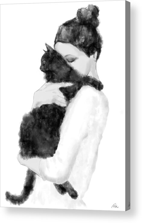 Cat Acrylic Print featuring the photograph Cat Lover by 1x Studio Ii