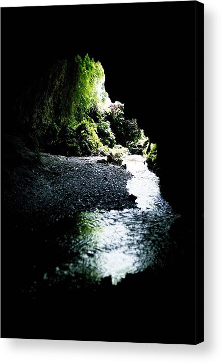 Colon Island Acrylic Print featuring the photograph Cave In Colon Island, Bocas Del Toro by Veronique Durruty