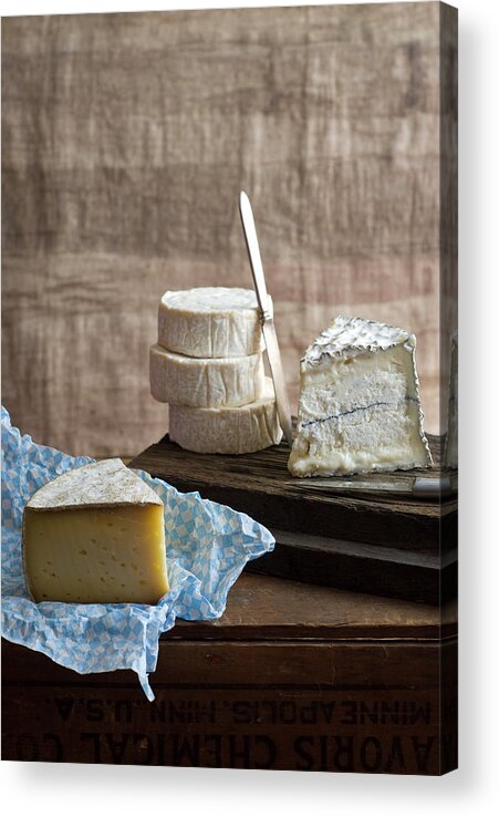 Cheese Acrylic Print featuring the photograph Cheeses by Melina Hammer