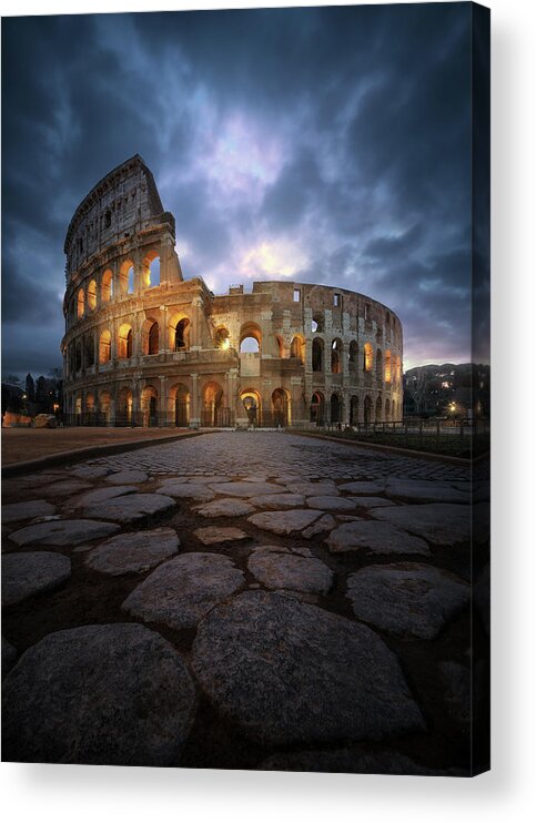 Rome Acrylic Print featuring the photograph Colosal by Juan Pablo De