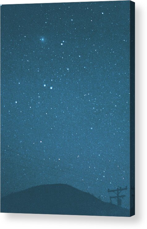 Comet Acrylic Print featuring the photograph Comet Iras-araki-alcock And Star by Digital Vision.