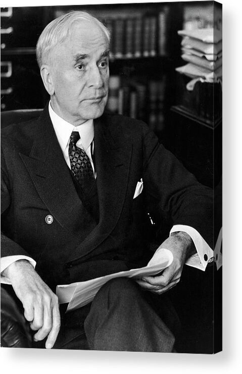Usa Acrylic Print featuring the photograph Cordell Hull by Alfred Eisenstaedt