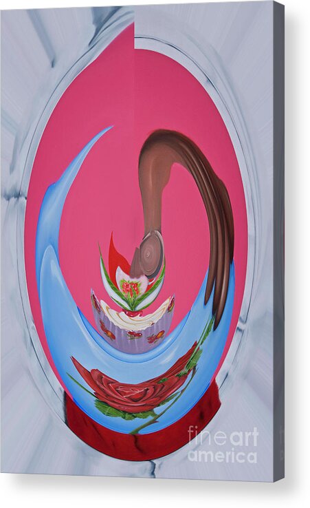 Tea Acrylic Print featuring the digital art Digital I High Tea by James Lavott