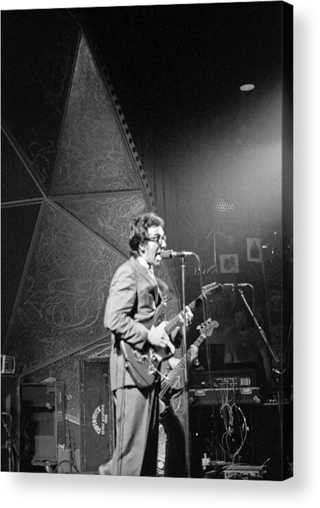 Music Acrylic Print featuring the photograph Elvis Costello by Donaldson Collection