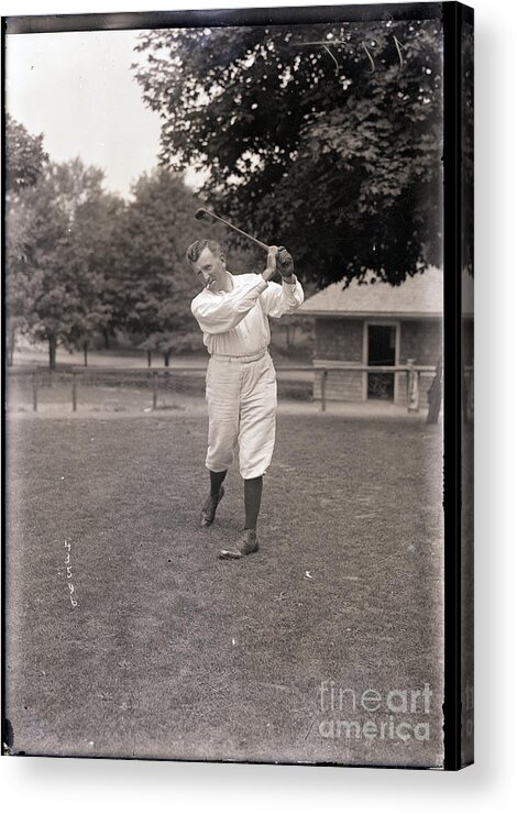 People Acrylic Print featuring the photograph George Low Plays In Golf Championship by Bettmann