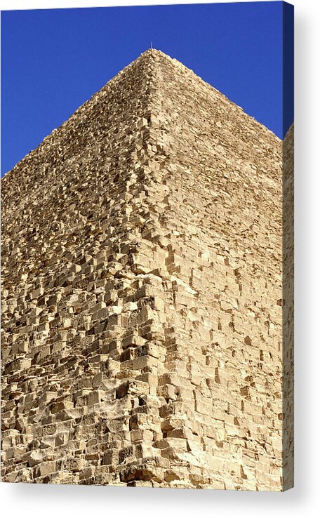 Giza Pyramids Acrylic Print featuring the photograph Great Pyramid Of Cheops - Giza, Egypt by Hisham Ibrahim
