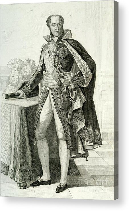 Engraving Acrylic Print featuring the drawing Guillaume Marie Anne Brune by Print Collector