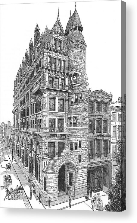 Hale Building Acrylic Print featuring the drawing Hale Building by Unknown