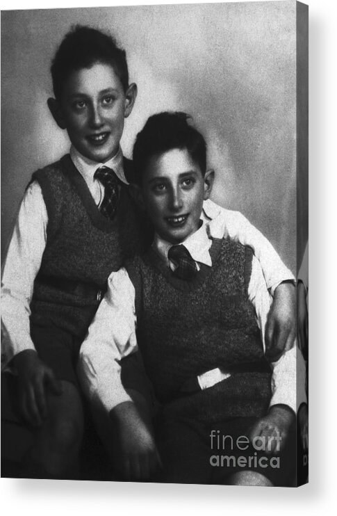 Child Acrylic Print featuring the photograph Henry And Walter Kissinger by Bettmann