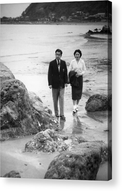 1950-1959 Acrylic Print featuring the photograph Honeymoon Of Crown Prince Akihito And by Keystone-france