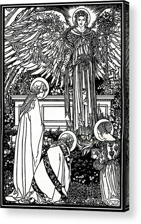 19th Century Style Acrylic Print featuring the drawing Illustration For The Altar Book by Print Collector