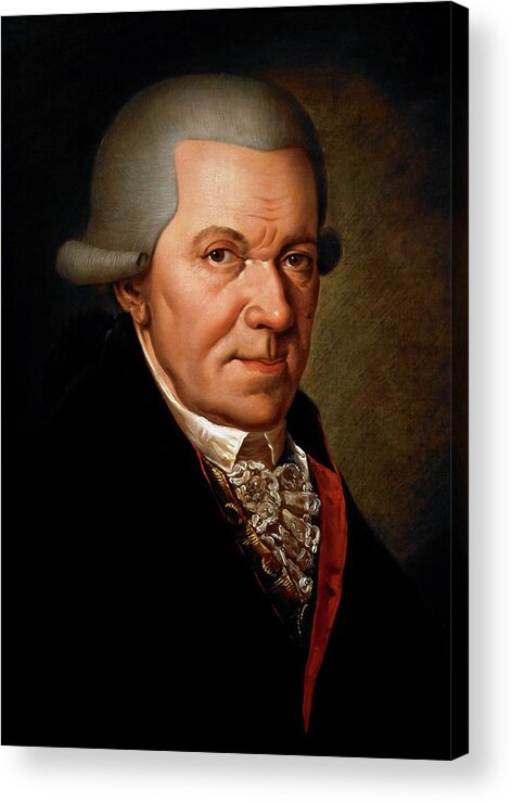 Franz Joseph Haydn Acrylic Print featuring the painting John Michael Haydn, Austrian composer and younger brother of Franz Joseph Haydn, oil on canvas, ... by Album
