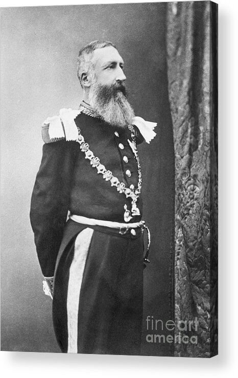 Belgium Acrylic Print featuring the photograph King Leopold II Of Belgium In Uniform by Bettmann