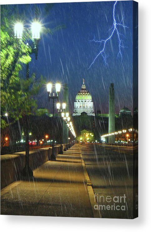 Harrisburg Acrylic Print featuring the photograph Lighting The Way by Geoff Crego