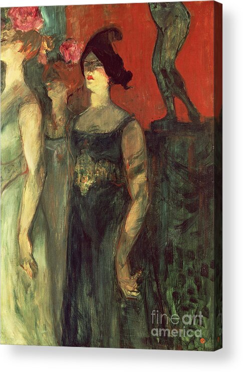 Messalina Acrylic Print featuring the painting Messalina By Henri De Toulouse Lautrec by Henri de Toulouse-Lautrec