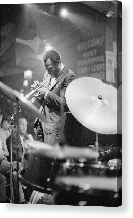 Concert Acrylic Print featuring the photograph Miles Davis Performing In Nightclub by Bettmann