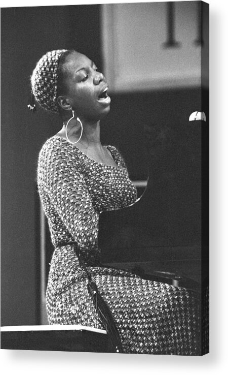 Nina Simone Acrylic Print featuring the photograph Nina Simone At Newport Jazz by Tom Copi