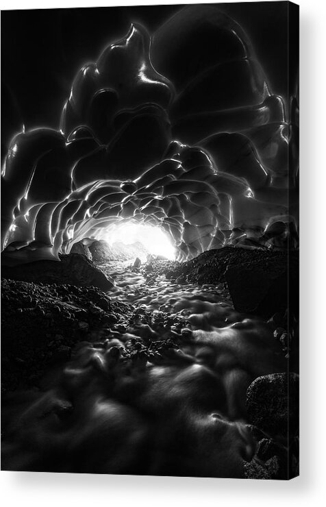 Ice Cave Acrylic Print featuring the photograph Out Of Ice Cave by James S. Chia