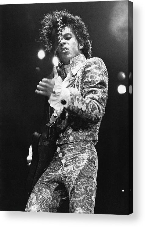 Al Pacino/prince Acrylic Print featuring the photograph Prince On Stage by Dmi