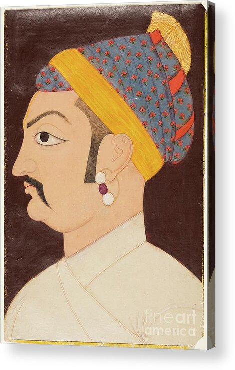 Rajasthan Acrylic Print featuring the drawing Rao Shiv Singh Chandrawat by Heritage Images