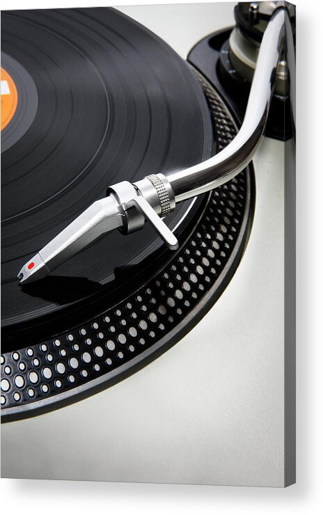 Music Acrylic Print featuring the photograph Record Player by Jonathan Kitchen