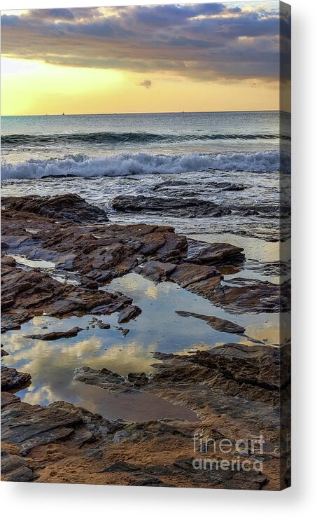 Reflections Acrylic Print featuring the photograph Reflections on the Rocks by Eddie Yerkish