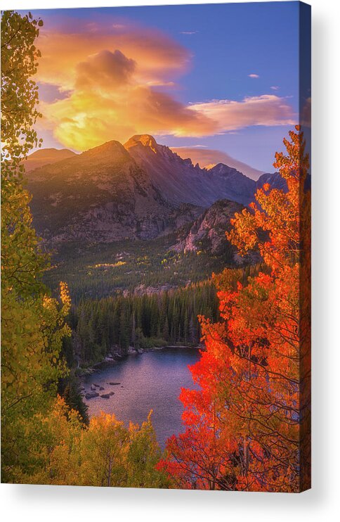 Rocky Mountains Acrylic Print featuring the photograph Rocky Mountain Sunrise by Darren White