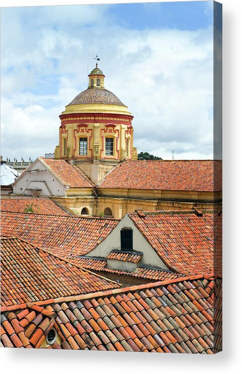 Outdoors Acrylic Print featuring the photograph Rooftops, Bogota, Colombia by Mark Edward Harris