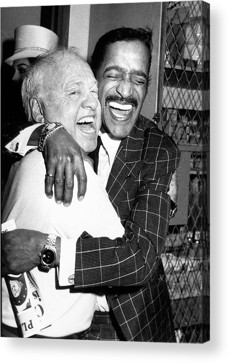 Arts Culture And Entertainment Acrylic Print featuring the photograph Sammy Jr. Davis;Mickey Rooney by Dmi