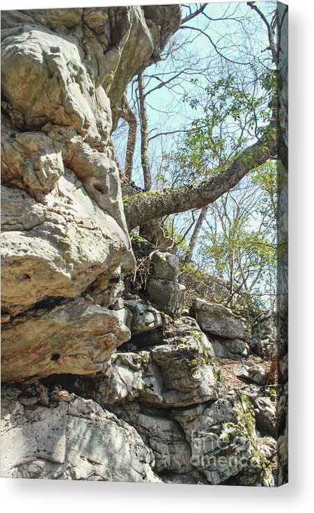 Caprock Acrylic Print featuring the photograph Sandstone Outcropping by Phil Perkins