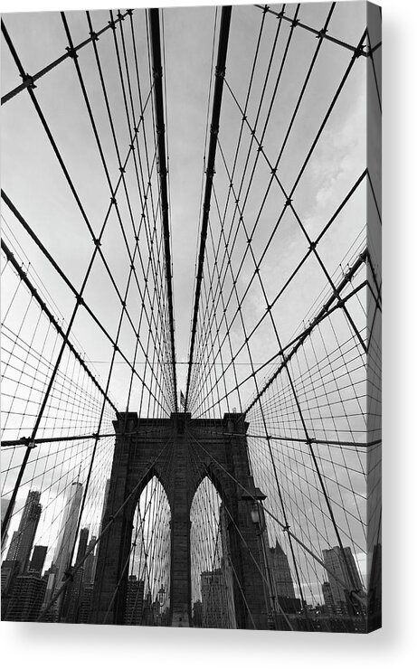 Brooklyn Acrylic Print featuring the photograph Spiderweb by Peter Hull