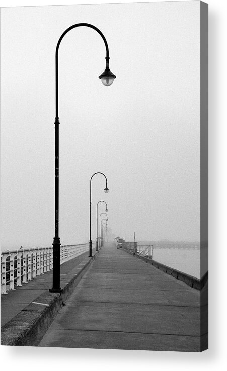 Tranquility Acrylic Print featuring the photograph St Kilda Pier, Victoria, Australia by Mary Myla Andamon