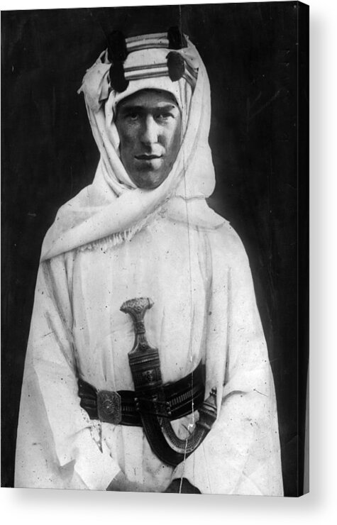 Arabia Acrylic Print featuring the photograph T E Lawrence by Hulton Archive
