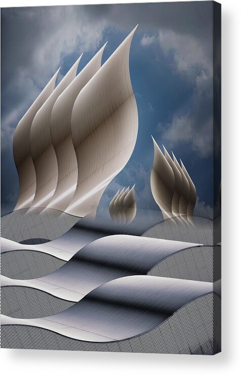 Waves Acrylic Print featuring the photograph The Sky Is The Limit by Henk Van Maastricht