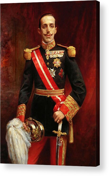 Alfonso Xiii Of Spain Acrylic Print featuring the painting Tomas Martin y Rebello / 'Alfonso XIII of Spain', 1915, Oleo sobre lienzo. TOMAS MARTIN Y REGELLO. by Tomas Martin y Rebello -20th cent -