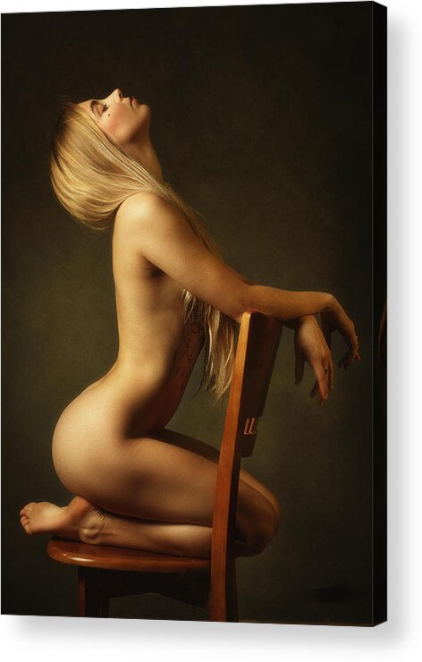 Fine Art Nude Acrylic Print featuring the photograph Vlada by Zachar Rise