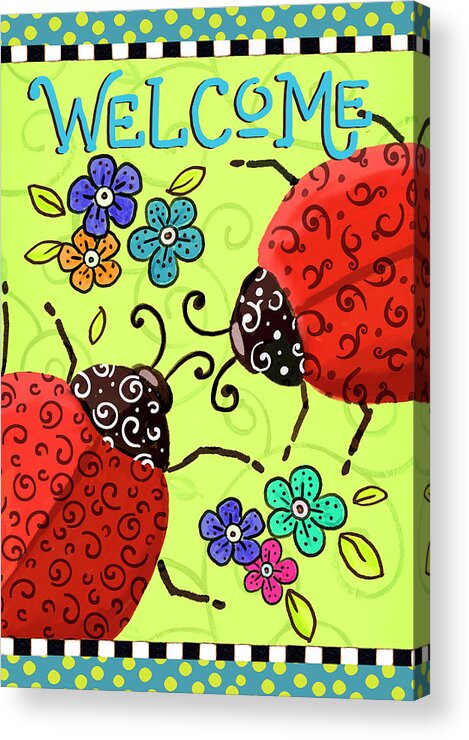 Welcoming Ladybugs
Ladybug Acrylic Print featuring the digital art Welcoming Ladybugs by Ali Lynne