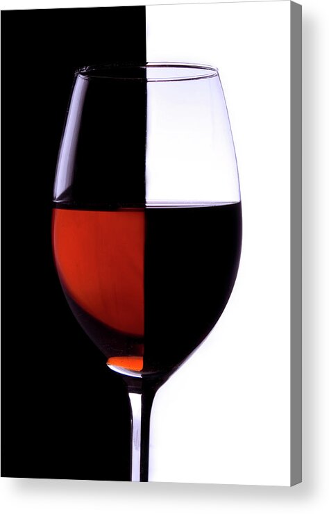 Alcohol Acrylic Print featuring the photograph Wineglass by Portishead1