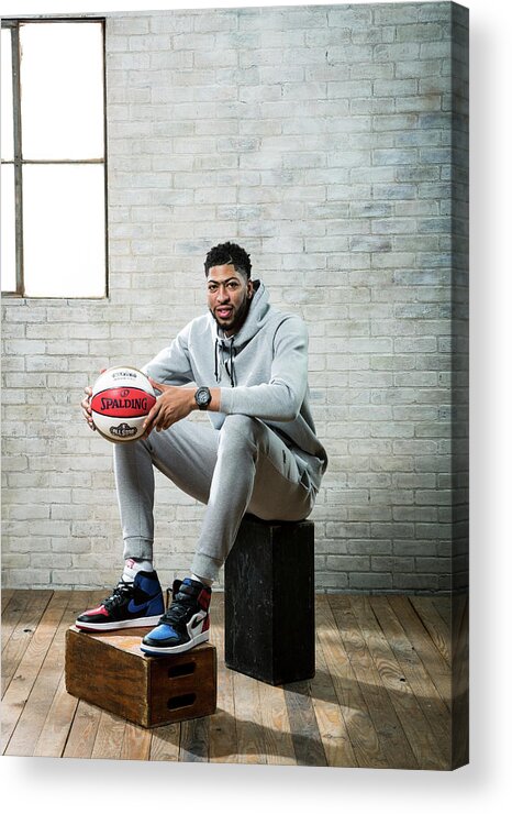 Nba Pro Basketball Acrylic Print featuring the photograph Anthony Davis by Nathaniel S. Butler