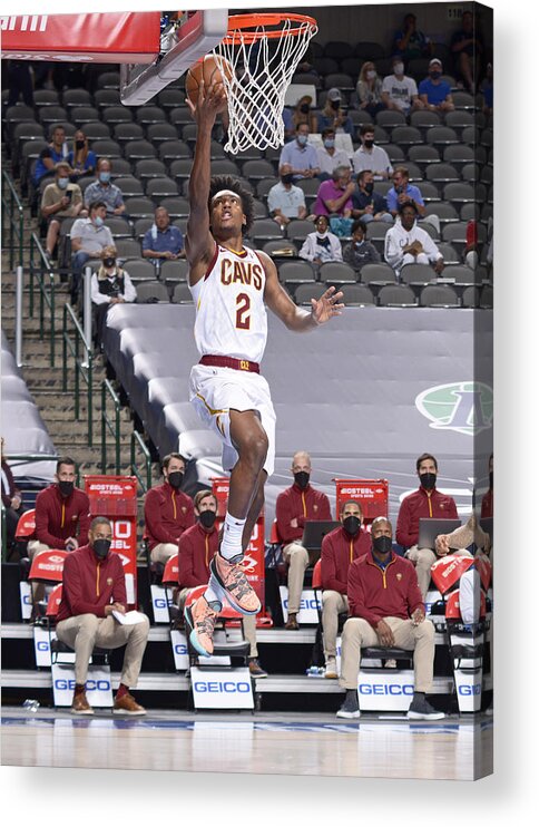 Nba Pro Basketball Acrylic Print featuring the photograph Cleveland Cavaliers v Dallas Mavericks by Glenn James