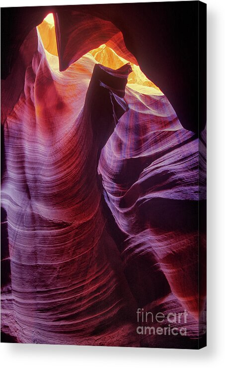 Dave Welling Acrylic Print featuring the photograph Corkscrew Or Upper Antelope Slot Canyon Arizona #1 by Dave Welling