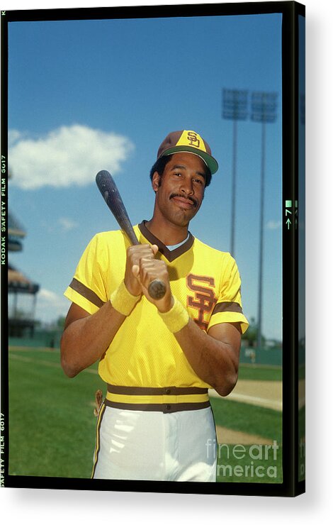 Sports Bat Acrylic Print featuring the photograph Dave Winfield by Louis Requena
