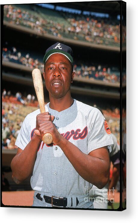 Evil Acrylic Print featuring the photograph Hank Aaron by Louis Requena