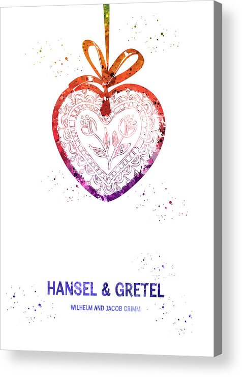 Hansel And Gretel Acrylic Print featuring the digital art Hansel and Gretel #1 by Erzebet S