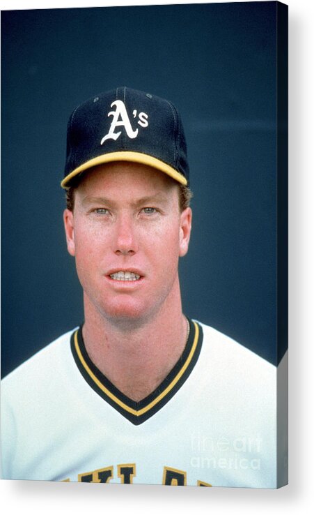 1980-1989 Acrylic Print featuring the photograph Mark Mcgwire #1 by Michael Zagaris