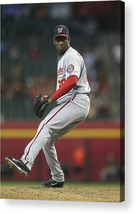 Relief Pitcher Acrylic Print featuring the photograph Rafael Soriano by Christian Petersen