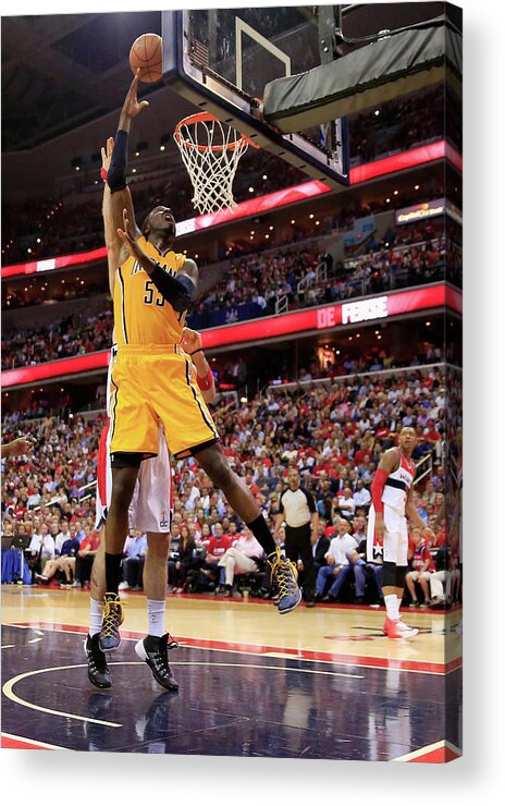 Playoffs Acrylic Print featuring the photograph Roy Hibbert by Rob Carr